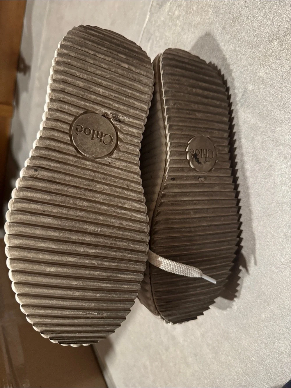 Chloe Nama 80mm Knit Platform Sneaker size 36